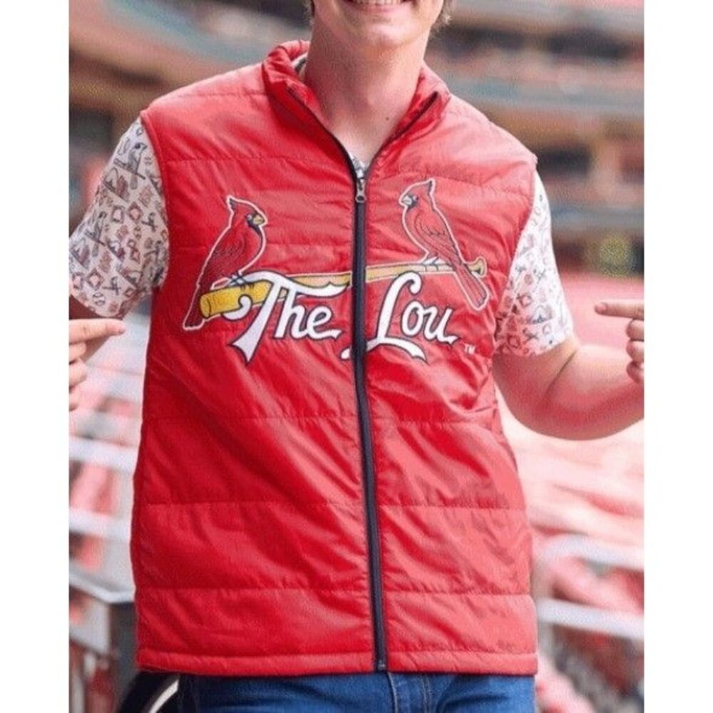 St Louis Cardinals Lightweight Puffer Vest Jacket SGA 9/20/26 Medium